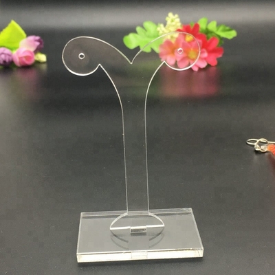 木の形のアクリルの宝石類の表示デスクトップのイヤリングの棚
