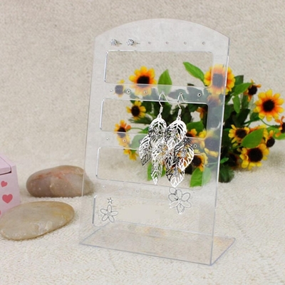プラスチック アクリルの宝石類のイヤリングの陳列だなの光沢度の高いアクリルの宝石類の立場