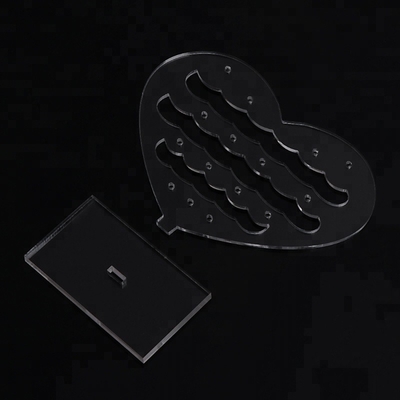 アクリルの構造の宝石類化粧品延長キットのイヤリングの陳列台