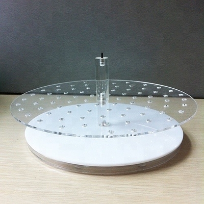 デスクトップのアクリルの宝石類のオルガナイザーの宝石類展覧会のリングのためのアクリルの表示皿