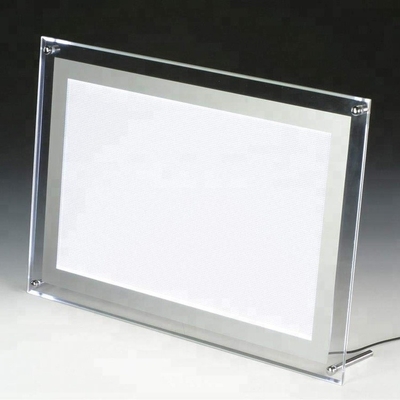 工場注文のサイズのアクリルの壁は印のホールダー/Acrylicによって導かれたメニュー ホールダーを導きました