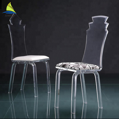 ホテルの注文のアクリルの家具のChair別の種類のかなり多彩なアクリルの王女