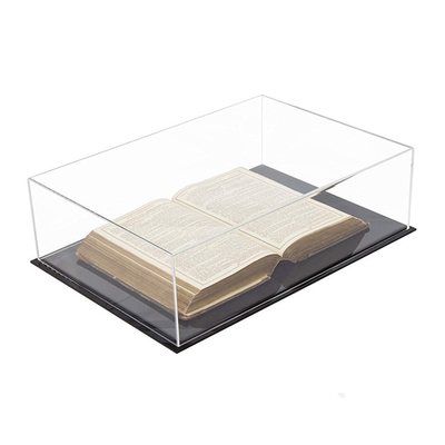 デラックスで明確なアクリルの大きい図書陳列の貯蔵の場合