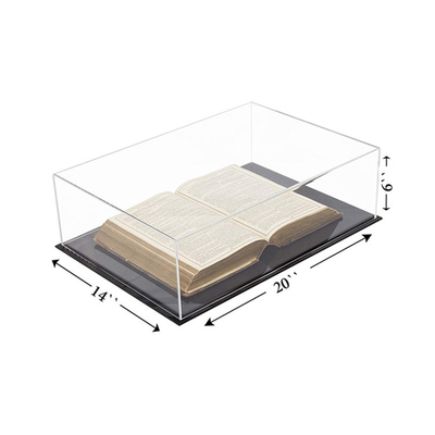 デラックスで明確なアクリルの大きい図書陳列の貯蔵の場合