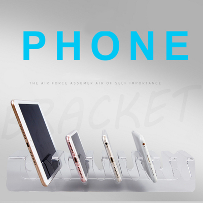 小さいアクリルのカウンタートップの表示ゆとりの携帯電話のパッドの小売りの陳列台