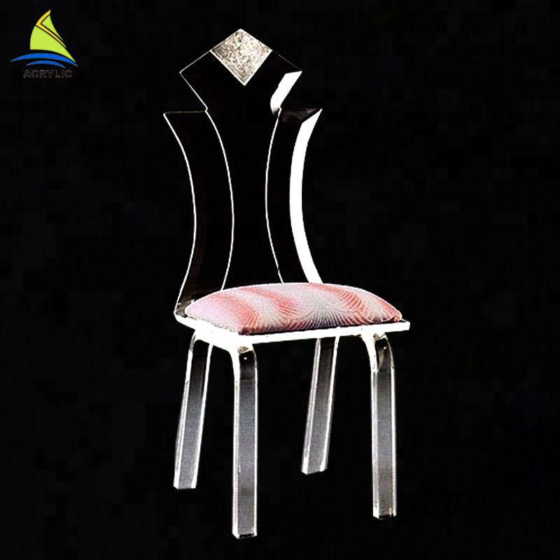 ホテルの注文のアクリルの家具のChair別の種類のかなり多彩なアクリルの王女